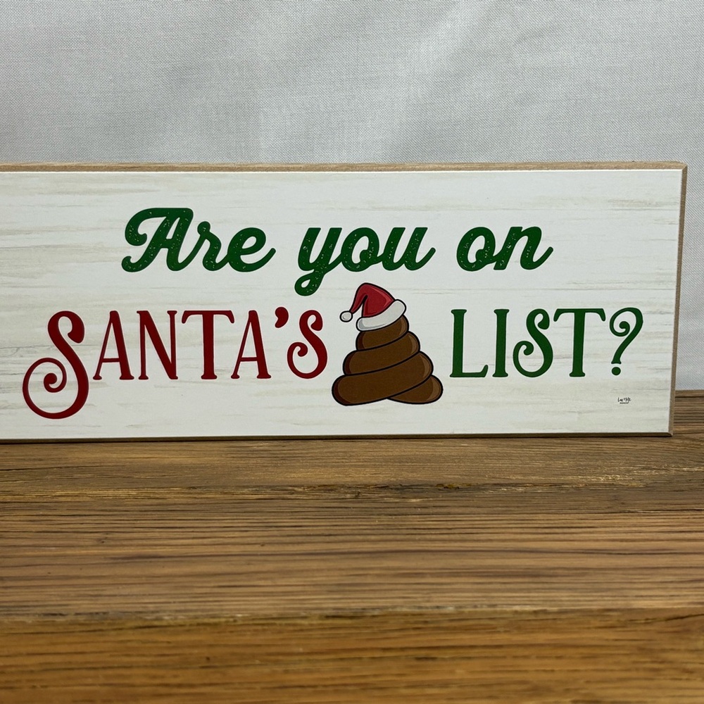 Festive Holiday Sign - Red and Green
